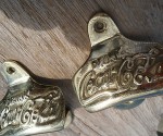 2x COCA COLA Bottle Opener Polished Brass COKE solid heavy WORKS B screws