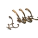 4 COAT HALL HOOKS Solid Brass Curly Watson 255 Antique Vintage Style Wall Door Furniture Hooks