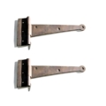 2 Medium Solid Brass Door Hinges 7" Heavy Watson 45B Polished Antique Brass