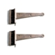 2 Medium Solid Brass Door Hinges 7" Heavy Watson 45B Polished Antique Brass