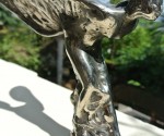 Rolls Royce car statue flying lady cast brass emblem hand made copy 7" silver B