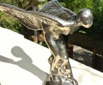 Rolls Royce car statue flying lady cast brass emblem hand made copy 7" silver B