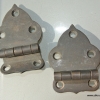 2 small OFFSET hinges vintage aged style solid Brass DOOR heavy