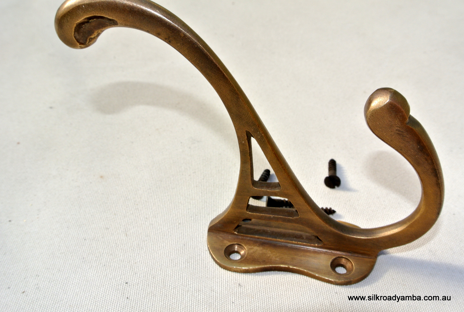 COAT HOOKS solid brass old style 4 Deco watson 486 hall stand