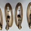 4 pulls drops handles antique style solid brass vintage old replace drawer small door heavy