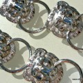 2 PULLS handles Small heavy LION SOLID BRASS old style screws house antiques silver
