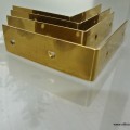 4 small BOX CORNERS or table edge polished