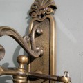 used Front Door Bell pull chain solid aged brass old vintage style 8.1/2 " hang