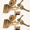 2 latch vintage style house BOX antiques box & padlock catch hasp DOOR Key heavy