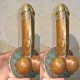 2 large penis DOOR PULL or HOOK hand made solid hollow brass 9 " handle