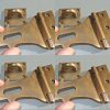 4 small Old latch vintage style house BOX antiques box for padlock catch hasp DOOR Key heavy 4"