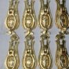 8 pulls drops handles antique style solid brass vintage old replace drawer small door heavy