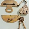 heavy HASP & STAPLE love heart engraved Padlock & KEY included WORKS 5" OVAL catch latch