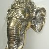 2 large 32 cm polished handles ELEPHANT Door Pull HANDLE 13 " long solid BRASS trunk door aged knob grab cabinet
