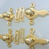 Solid brass catches 2.1/2" inches latch antique polished finish finish - Hand made vintage style polished - 4 complete catches - Made from solid brass Size approx 63 mm x 54 mm