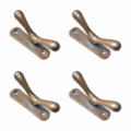4 Solid Brass CLEATS 3.5 – Heavy Rope Tie Down Hooks – Boat Marine Brass Cleats – Handmade Wall Hooks Set of 4