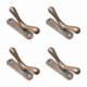 4 Solid Brass CLEATS 3.5 – Heavy Rope Tie Down Hooks – Boat Marine Brass Cleats – Handmade Wall Hooks Set of 4