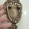 period 17 cm Solid heavy pure Brass Door Knocker 7 " ring pull URN Vintage style Front Door bronze patina Knocker Door Decor