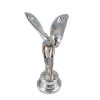 Rolls Royce car statue flying lady brass emblem silver 15cm Spirit Ecstasy cast automobile hand made deco 6 " inches high