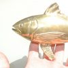 price includes FREE FREIGHT world wide 6 to 10 days Solid Brass ( hollow inside ) heavy cast TUNA FISH BRASS display vintage style aged statue hand made 9 " inches long 230 mm x 110 mm high