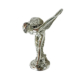 Silver Over Brass Rolls Royce Style Flying Lady Statue – Spirit of Ecstasy Style Car Mascot – 19cm (7½") – Decorative Ornament