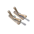 2 Solid Brass CLEATS 3.5" – Heavy Rope Tie Down Hooks – Boat Marine Brass Cleats – Handmade Wall Hooks Set of 2