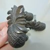 8 small Pineapple 2.3/4" handles aged solid pure Brass PULL knobs kitchens antiques 7 cm beach seaside vintage old antique bronze patina
