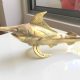 sword fish marlin FISH aged BRASS bill hollow statue POLISHED BRASS 12" old look display hand made 30 cm Statue Sculpture Decor trophy bronze patina