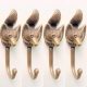 4 style Vintage FOX Head 4.1/4" Solid Brass hook Antique Strong Wall Mount Coat Hat Hook old vintage style hand made pure brass aged