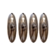 4 Small Antique Drop Pull Handles, Solid Brass Drawer Pulls, Watson 6929F Style, 82mm 3.1/4"