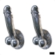 2 large penis 23 cm DOOR PULL or HOOK hand made brass 9 " handle phallus hook brass silver plated over brass patina (Copy)