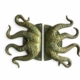 2 x Massive Octopus Brass Door Pull Handles 18” x 25” Solid Brass Tentacle Barn Door Grabs