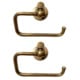 VINTAGE style SOLID BRASS TOILET ROLL HOLDER – HEAVY ANTIQUE OLD STYLE BATHROOM FIXTURE – 16 CM