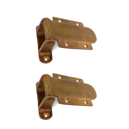 2 Rebated Rare ICE BOX Hinges Solid Pure Brass Heavy Offset 3.12 Antique Style Vintage Handmade Hinges 9 cm