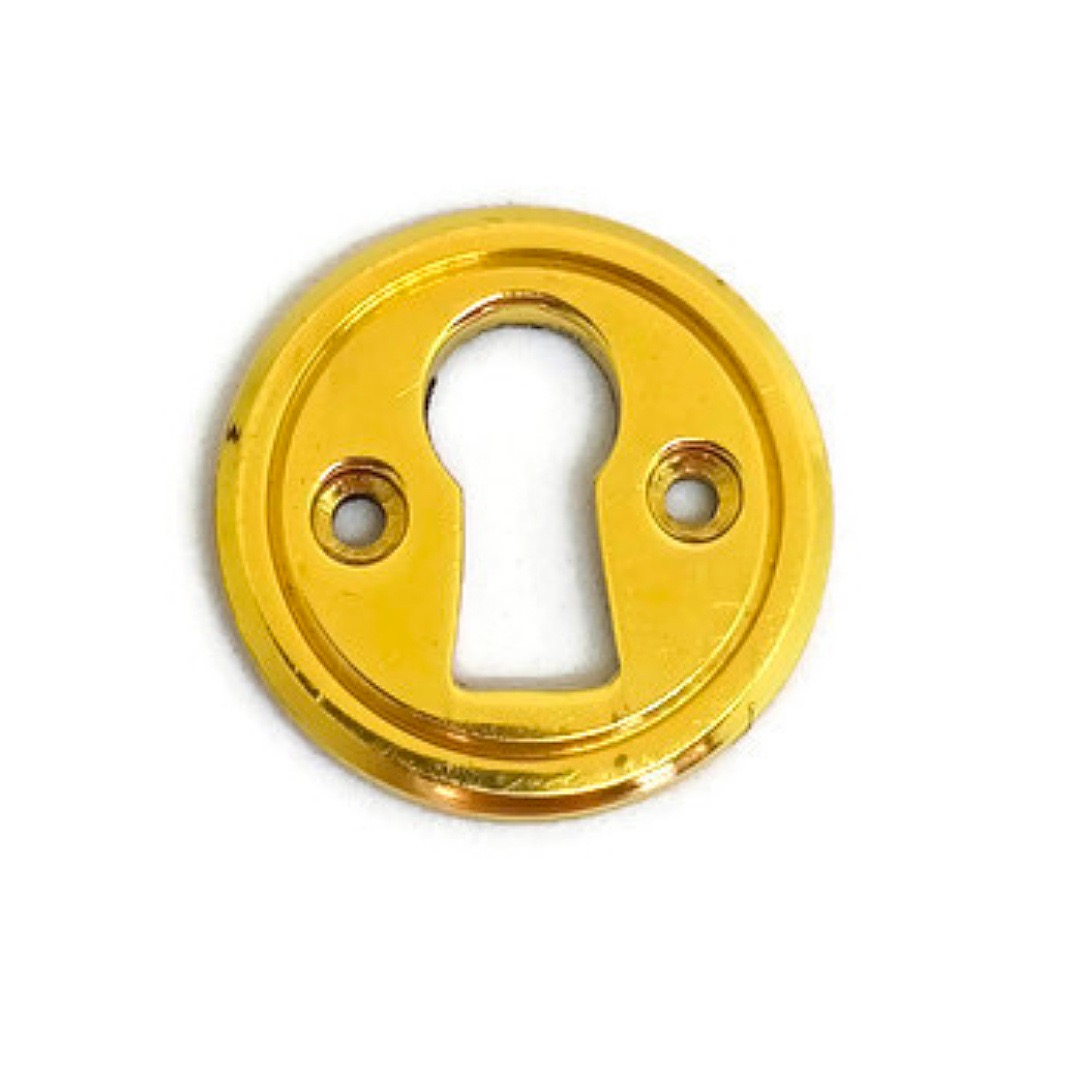 9 medium 24mm KEY hole covers aged stye vintage solid 100% brass watson 145A 
