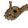 cast brass Massive 20"inch long Solid very heavy Brass aged finish SEAHORSE Door handle pull ILYA face fixing 50cm bronze colour seaside beach outdoor gate house (Copy)