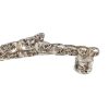 SKULL handles pull spine pure solid polished BRASS hollow inside old vintage style antique silver plated over brass 12 " long 39 cm