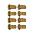 8 Large Ice Box Hinges Solid Brass 4 Antique Style Rebated Hinges 12 Offset Heavy Duty Vintage Hardware