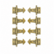 8 Small Solid Brass Finial Hinges 2.5" Antique Style Box Hinges Vintage Cabinet Jewellery Box Hardware