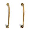 large barn DOOR handle pulls solid heavy brass 11"inches 28 cm old vintage style kitchens D pull handles grab box lift rustic