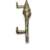 4 brass small version 8" inch Shell Shape Curvy seaside heavy Brass aged Door Pull Handle Grab 20 cm ilya (