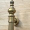 4 large19" inch long DOOR handle pulls solid SPUN hollow 100% brass vintage aged old style 50 cm aged natural patina hidden face fixing