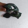 Antique Green small hand fist ball front Door Knocker hand 6 " inches long fingers solid pure brass hand fist ball front Door Knocker hand fingers 6 " inches long solid pure brass hollow 11 cm old style hinged antique seaside green beach hollow 11cm vintage old style