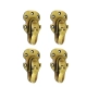 4 VERY SMALL VINTAGE TRUNK CATCH HASP LATCHES – SOLID BRASS – 60mm SUITCASE BOX LOCKS