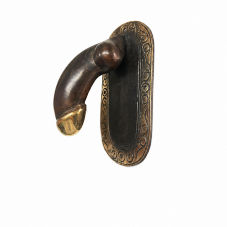 Novelty solid Brass Penis Door Knocker 6" Solid Brass Rustic Handmade Door Knocker Vintage Style