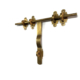 Large Solid Brass French Slide Latch Bolt 16 – Heavy Rustic Barn Door & Gate Hardware