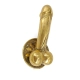 Medium Brass Phallus Door Pull Handle 17cm – Heavy Handmade Vintage Novelty Brass Hook