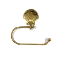 Solid Brass SCALOP shell shape Toilet Paper Holder 6" inches x 7 " inches