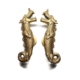 2 small solid brass Dragon shape knobs pulls hand made Cast 5.12 Door Handle Old Style House Bronze Patina Polished 14 cm conceal fixing