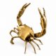 Large 8" inch Brass Mud Crab Statue handmade in solid brass. Unique coastal and nautical home decoration perfect for table display, bar décor, office styling or collectors.